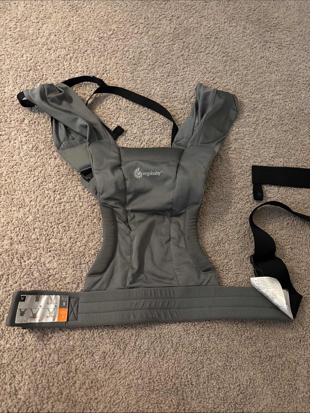 Ergobaby Embrace Soft Air Mesh Carrier in Washed black